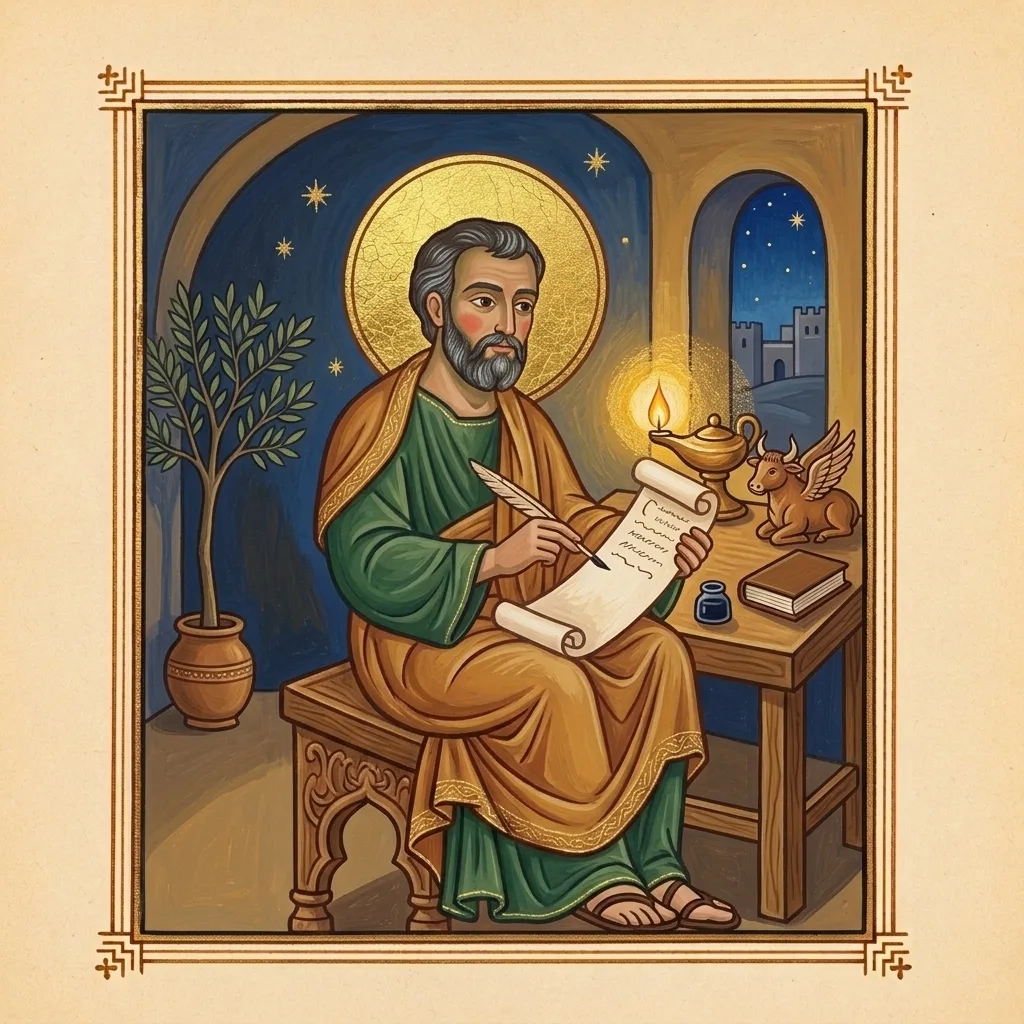 Luke the Evangelist — scene 1
