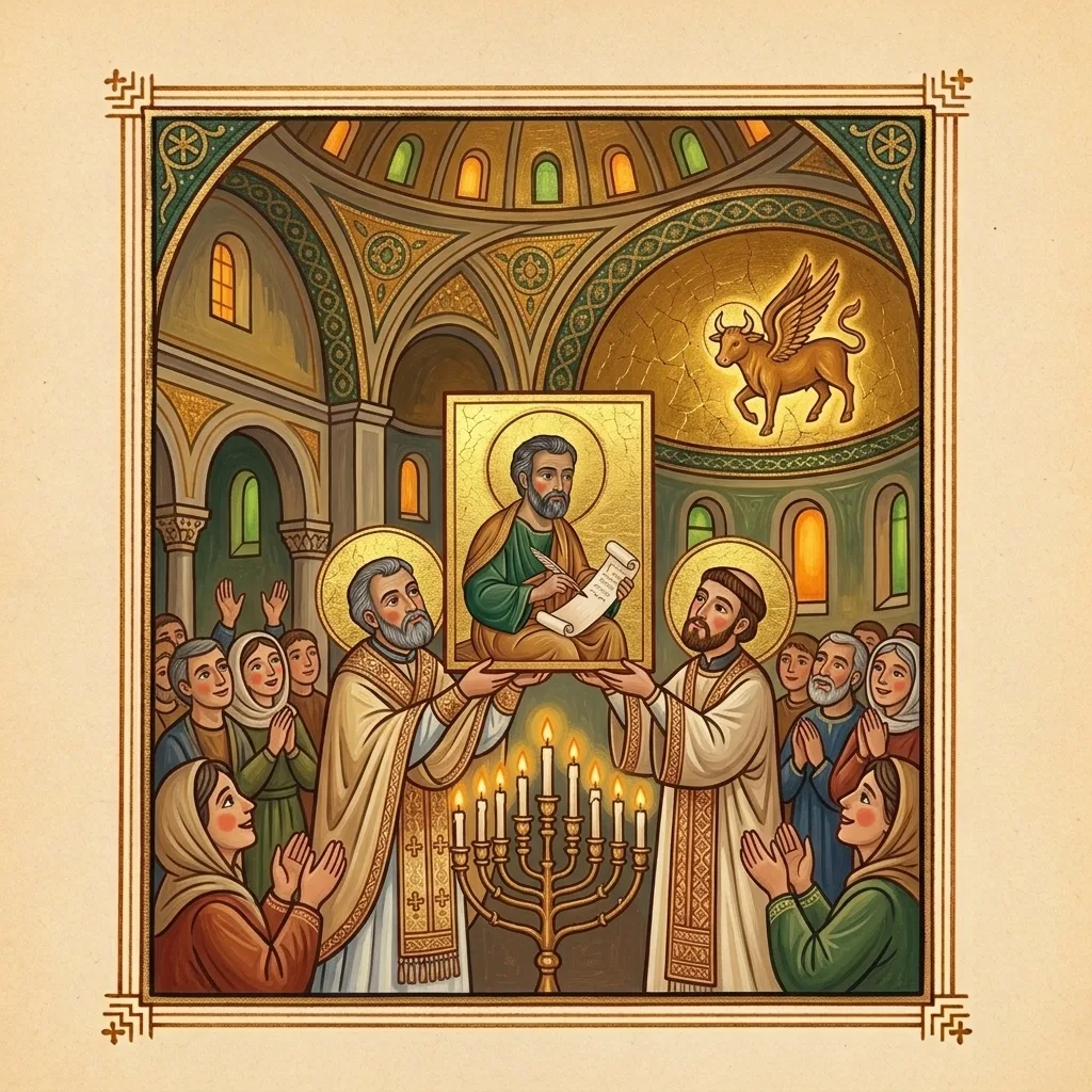 Luke the Evangelist — scene 12