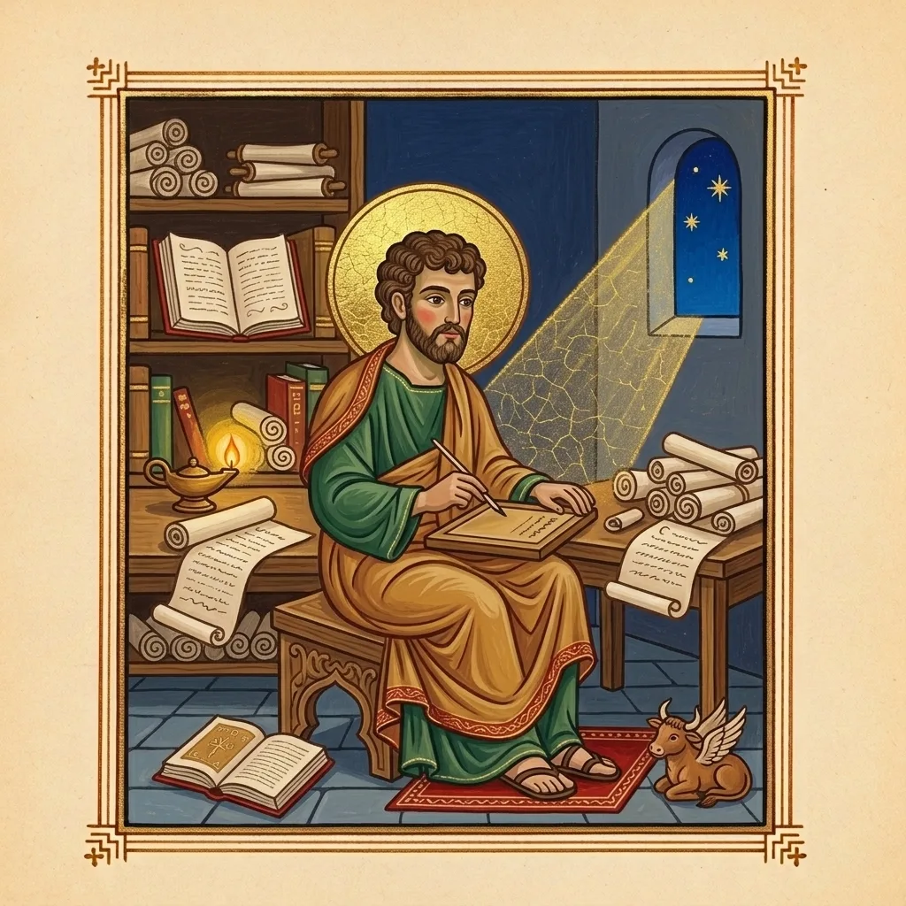 Luke the Evangelist — scene 3