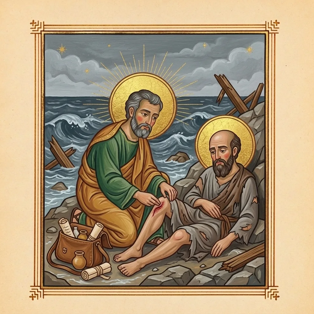 Luke the Evangelist — scene 5