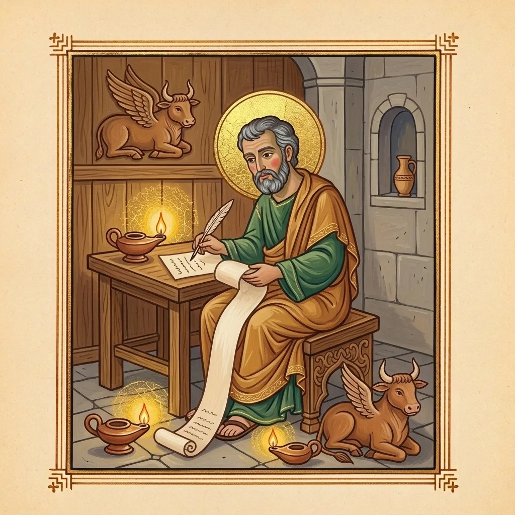 Luke the Evangelist — scene 7